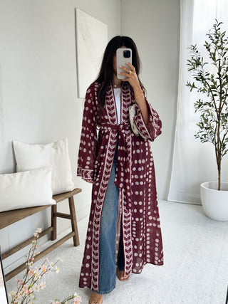 Kimono bordeaux