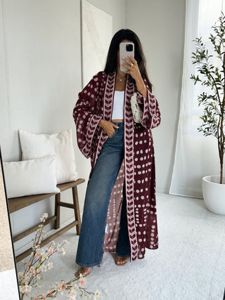 Kimono bordeaux