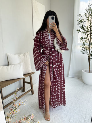 Kimono bordeaux