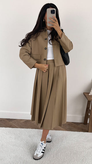 Veste Sara beige/camel qualité supérieure